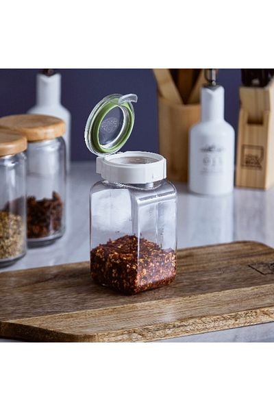 Home Box Tik Tak Square Canister - 500 ml