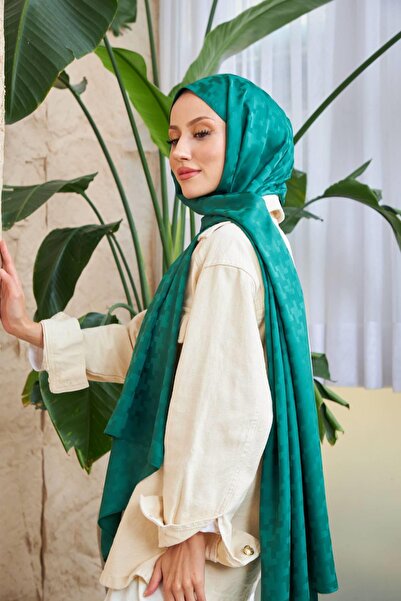 İpekhan Σχέδιο σταυρού Μεταξένιο Ζακάρ Σάλι Emerald Green 9006-02