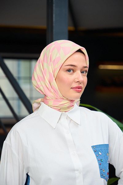 İpekhan Harmony Collection - Κασκόλ Soft Cream Powder 1181-14