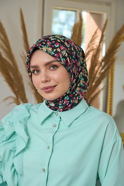 İpekhan Summer Sparkle Collection Μαλακό Κασκόλ Μαύρο Κίτρινο 1191-01