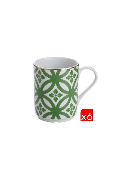 Porland Morocco Pattern Green Mug 340Cc 6 Li 04Ap 018891