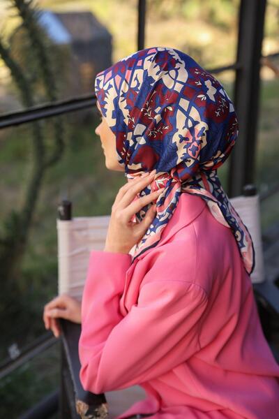 İpekhan Geoshine Desen Soft Шарф бордовий 1165-10