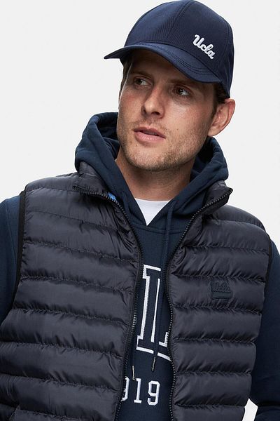 UCLA BLUME Lacivert Fermuarlı ve Cepli Polyester Standard Fit Erkek Yelek