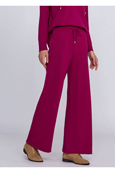 Knitss Κασμίρ Μικτό Πλεκτό Παντελόνι με κορδόνια