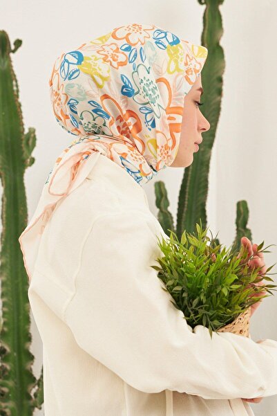 İpekhan Ipekhan Pastel Cotton Viscose Scarf 1104-17