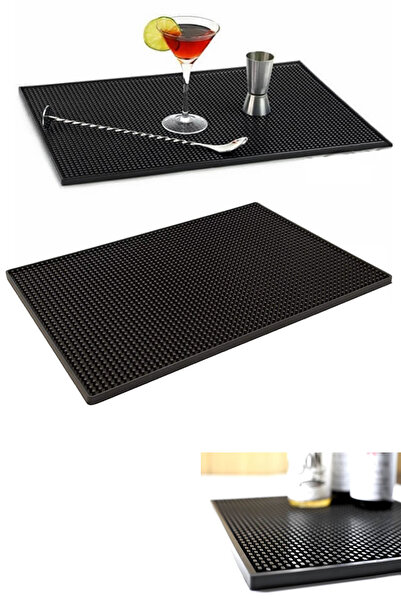 VODİNOX Cafe Bar Barista Ekipmanları Kurutma Kaymaz Bar Mat Silikon 30 x 45 CM