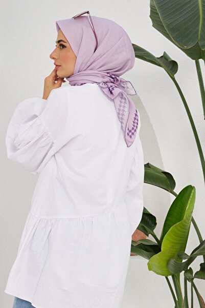 İpekhan Качині лапки Ліла Бавовна Віскоз Шарф