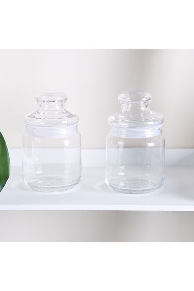Ocean Pop Jar with Glass Lid - Set of 2