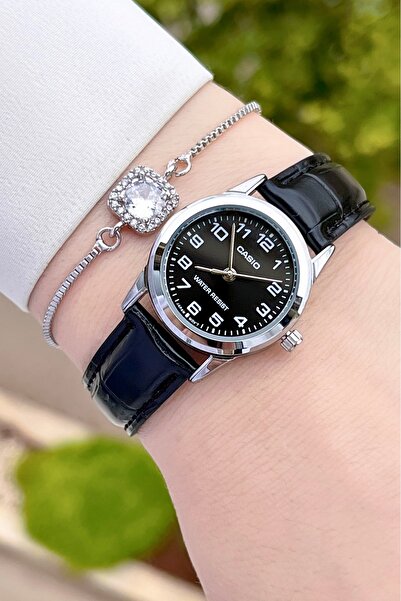 Casio Case Metalic Cord Black Color Women's Wristwatch