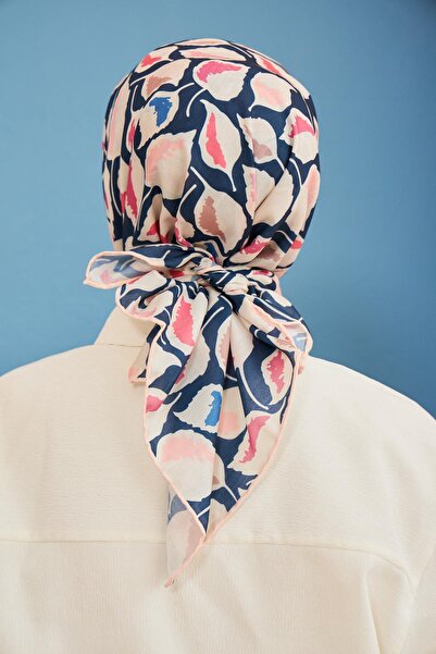 İpekhan Lupin Синій бавовняний віскозний шарф