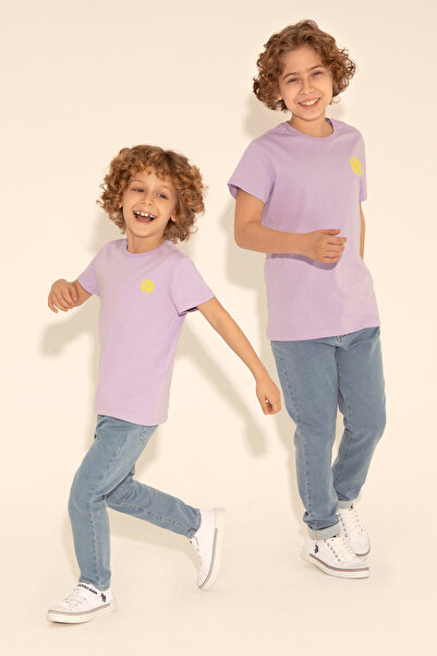 U.S. Polo Assn. Erkek Çocuk Lila Bisiklet Yaka Tişört 50288062-VR034