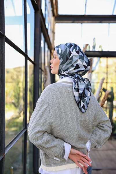 İpekhan Triano Desen М'яка шарф Фума Чорний 1171-01