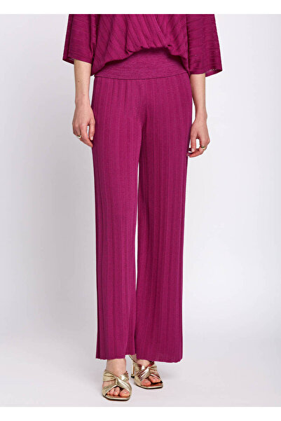 Knitss Καλοκαιρινό λεπτό παντελόνι από φούξια πλεκτό