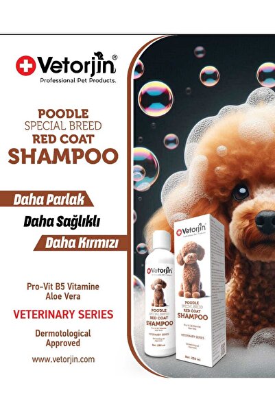 Vetorjin Poodle Red Coat Kızıl Tüylü Köpek Şampuanı 250 ml