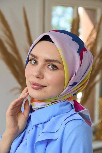 İpekhan Soft Scarf Powder Orange Summer Sparkle Collection - 1189-07