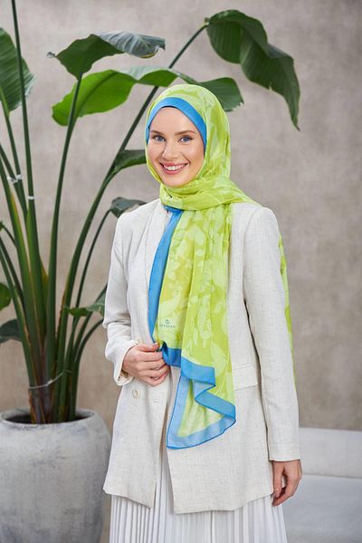 İpekhan Fistache Green Nature Fulya Soft Shawl - 3041-10