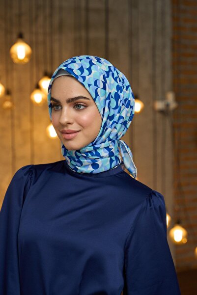 İpekhan Μαλακό κασκόλ Baby Blue Blue Summer Sparkle Collection - 1185-15