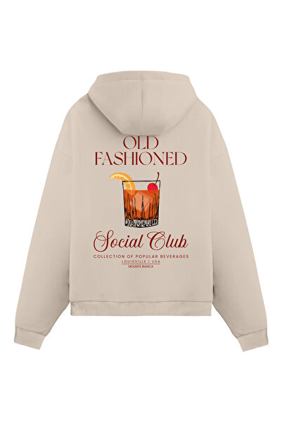 Mounte Bianca Унісекс-худі в старомодному стилі з капюшоном