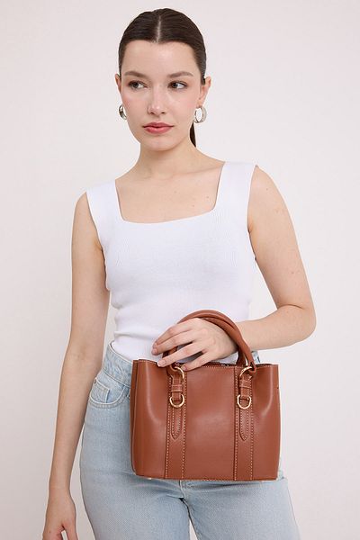Bigdart Mini Tote cu bretele bronzate - Geantă pentru femei Armine010164