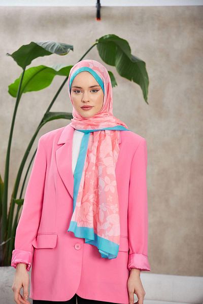 İpekhan Soft Nature Fulya Shawl - Powder Blue, Μοντέλο 3041-06