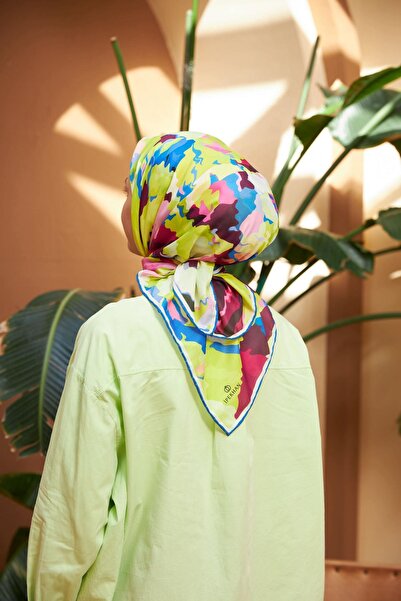 İpekhan Relax Rainbow Μαλακό Φουλάρι Ανοιχτό Πράσινο 1154-03