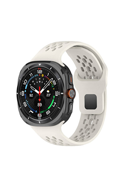 halkhouse Samsung Galaxy Watch 7 Ultra 47mm Kordon Esnek Renkli Silikon Kırıl...