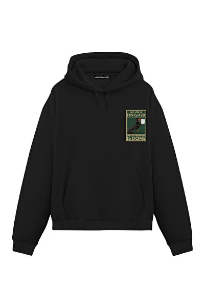 Mounte Bianca Unisex Nijedan posao nije završen - Obična majica sa kapuljačom