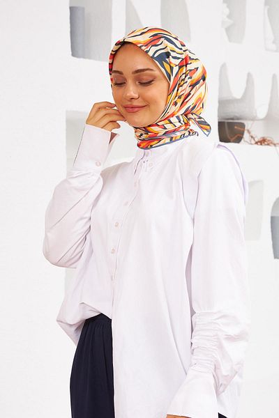 İpekhan Nature Zebra Soft Scarf Liver Grey 1141-23