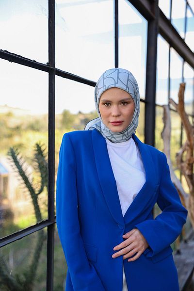 İpekhan Μαλακό κασκόλ Boheme Collection Grey 1175-15