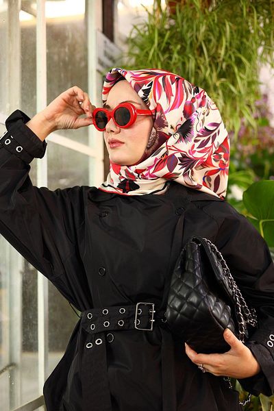 Silk Home 11430-18 موديل وشاح حرير تويل