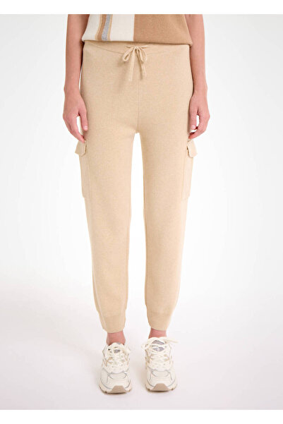 Knitss Cashmere Blended Beige Knitwear Cargo Pants