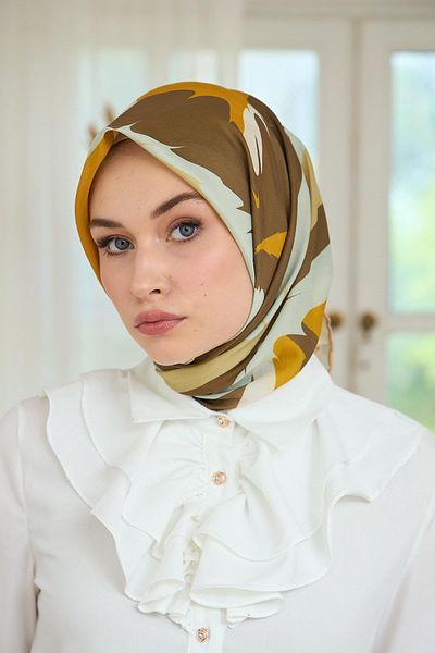 İpekhan Μαλακό κασκόλ Tan Brown Summer Sparkle Collection - 1189-01