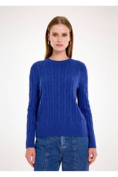 Knitss Tricotaj albastru din amestec de cașmir