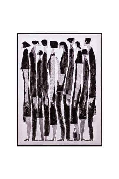 Mudo Home HOMO SAPIENS ÇERÇEVELİ YAĞLIBOYA TABLO 90X120CM