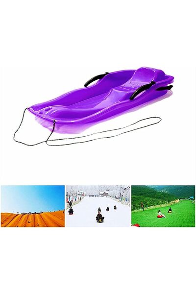 Blooming Outdoor Sports Plastic Skiing Boards Sand Board Snowboard With Rope For Double People