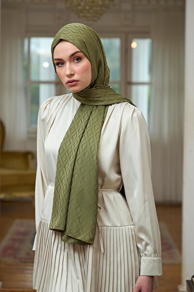 İpekhan Σμαραγδένιο Πράσινο Μεταξένιο Σάλι Ζακάρ - Summer Sparkle Collection 9015-04