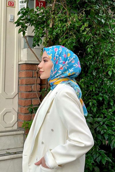 İpekhan Colorday Ahu Soft Scarf Baby Blue 1151-02