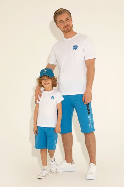 U.S. Polo Assn. Μπλουζάκι για αγόρι με λευκή λαιμόκοψη 50288062 -VR013