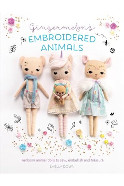 GBS Grantham Book Service دمى حيوانات موروثة مطرزة برسومات البطيخ الزنجبيلي للخياطة والتزيين والاحتفاظ بها