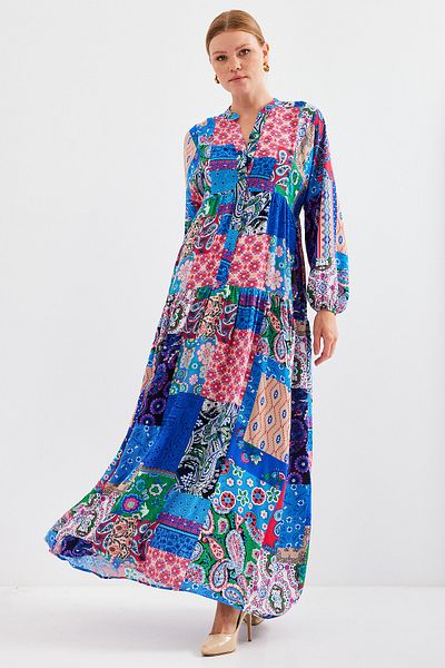 Bigdart فستان حجاب نسائي من Saks فوشيا فيسكوز 2423