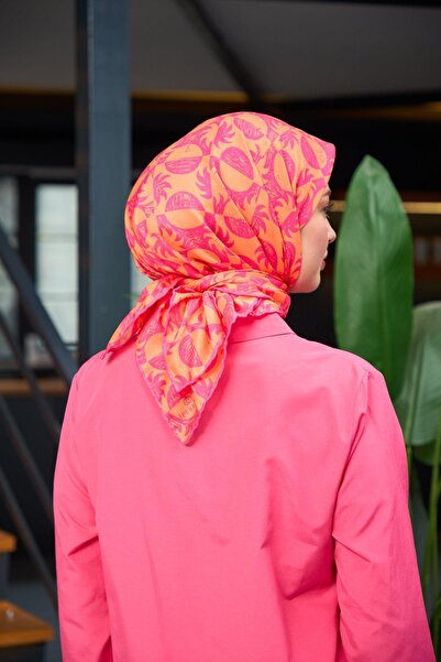 İpekhan Harmony Collection Μαλακό Κασκόλ Ροζ Μουστάρδα 1182-09