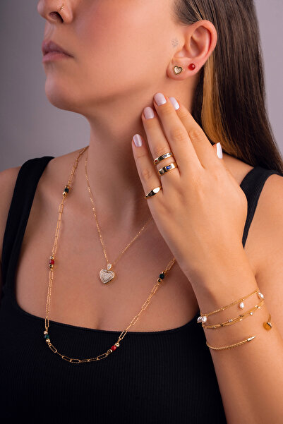 So CHIC... Minimal 18 Ayar Sarı Altın Kaplama Gümüş Ayarlanabilir Yüzük