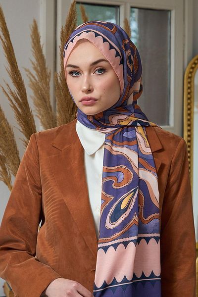 İpekhan Summer Sparkle Collection Μαλακό Σάλι Μωβ Ροζ 3045-12