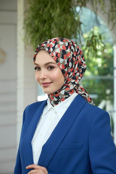İpekhan Μαλακό κασκόλ Μαύρο Πορτοκαλί Summer Sparkle Collection - 1185-02
