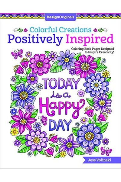 Design Originals Colorful Creations Positively Inspired: Coloring Book Pages ...