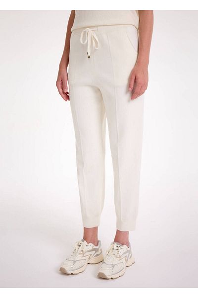 Knitss Ecru Knitwear Jogger Pants