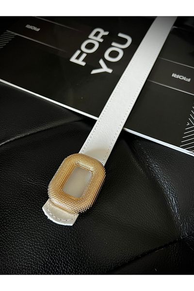 Fiori Curea de pantaloni cu cataramă aurie pentru femei, centură de haină, centură de cămașă, centură de rochie