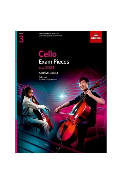 OXFORD UNIVERSITY PRESS Cello Exam Pieces From 2024 Abrsm Grade 3 Cello Part & Piano Accompaniment