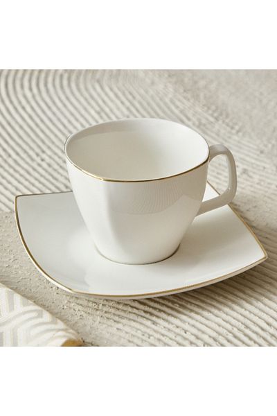 Home Box Peace Tea Cup and Saucer - 220 ml