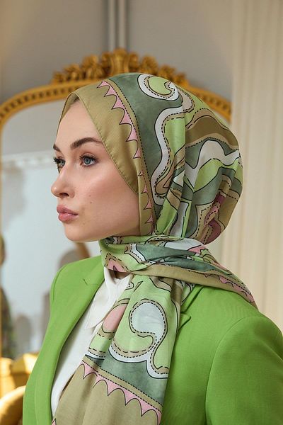 İpekhan Soft Shawl Khaki Brown Summer Sparkle Collection - 3045-01